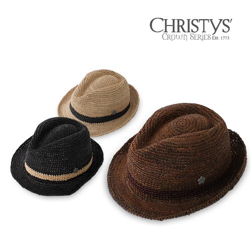 クリスティーズ ハット Christys' HAT 中折れハット ストローハット