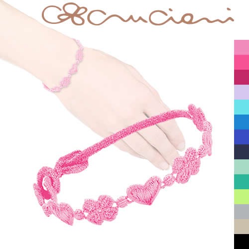 CRUCIANI（クルチアーニ） c ブレスレット ハート＆クローバー レース