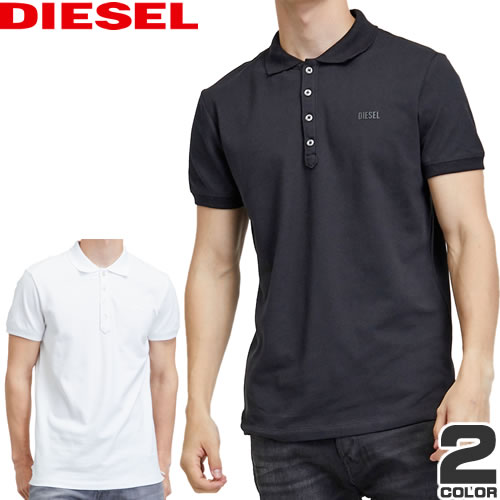 ディーゼル DIESEL 半袖ポロシャツ 4ボタン メンズ 男性 ブランド ロゴ 