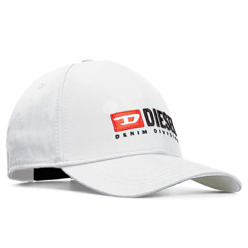 ディーゼル DIESEL キャップ 帽子 ベースボールキャップ CORRY-DIV メンズ ロゴ 刺繍 ブランド 大きいサイズ 深め ゴルフ 夏 黒  白 ブラック ホワイト