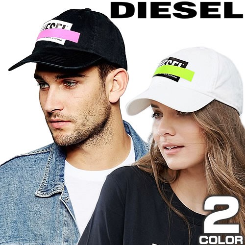 ディーゼル DIESEL キャップ 帽子 メンズ レディース ブランド 大きいサイズ おしゃれ 深め 夏 黒 白 ブラック ホワイト 00SQJY  0JAPG CIRIDE CAPPELLO