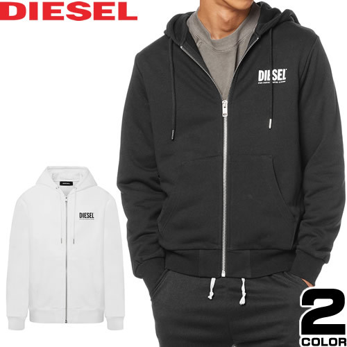 DIESEL ジップアップ ビッグロゴ バックプリントパーカー-