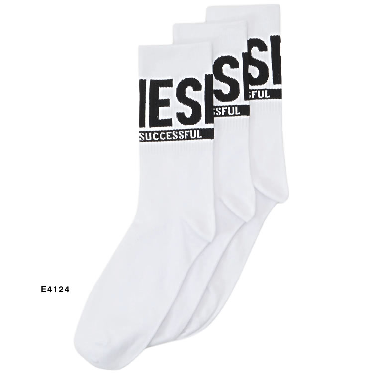 DIESEL ディーゼル 靴下 クルーソックス クルー丈 3枚セット 3足