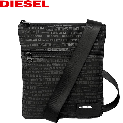 ディーゼル DIESEL バッグ ショルダーバッグ DISCOVER-UZ X06806 PR390 メンズ ブランド 小さい 小さめ 斜めがけ 縦型  黒 ブラック