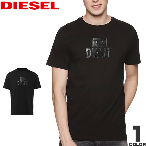 ディーゼル DIESEL Tシャツ 半袖 クルーネック 丸首 メンズ ロゴ 