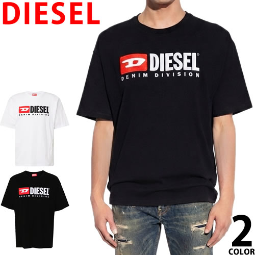ディーゼル ロゴTシャツ 新品 DIESEL（ディーゼル） DIESEL Tシャツ 半袖 クルーネック 丸首 メンズ