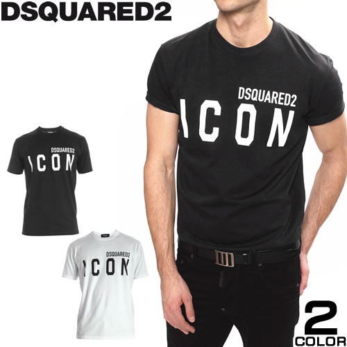 ディースクエアード DSQUARED2 Tシャツ 半袖 メンズ ICON クルーネック 