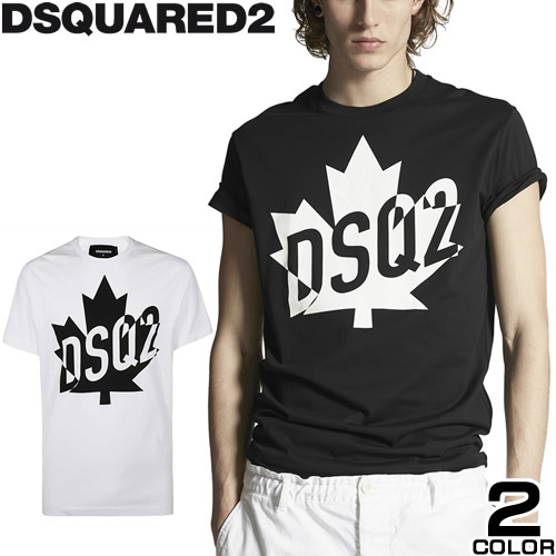 ディースクエアード DSQUARED2 ビッグ リーフ Tシャツ メンズ 