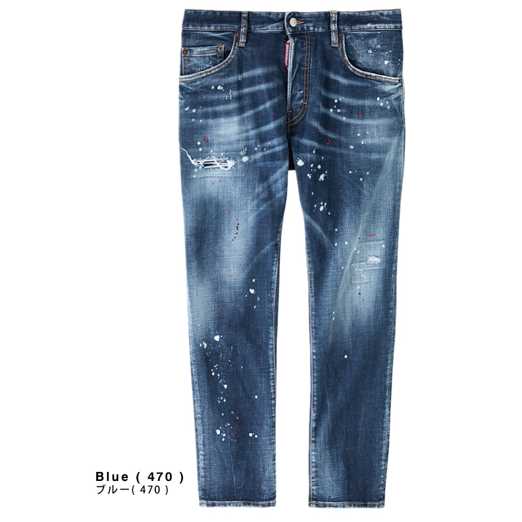 DSQUARED2（ディースクエアード） デニム ペイント スケーター パンツ