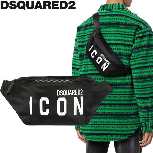 DSQUARED2 ウエストポーチ ブルー-