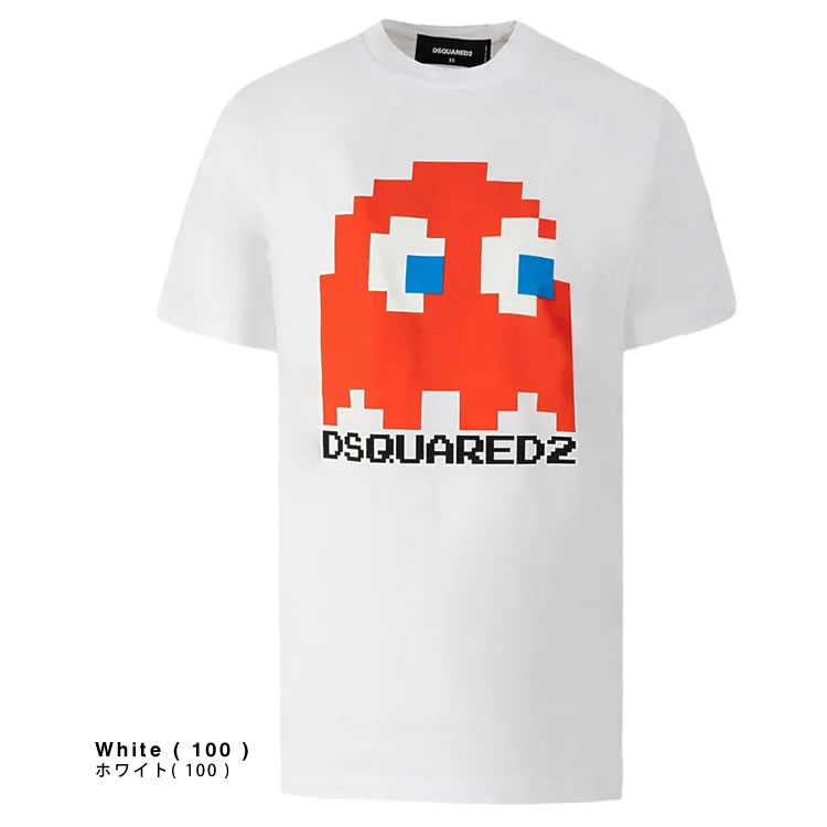 ディースクエアード 21SS アイコンロゴ Tシャツ カットソー 半袖 XS 白 DSQUARED2（ディースクエアード） Tシャツ Loose Fit Heritage T-Shirt