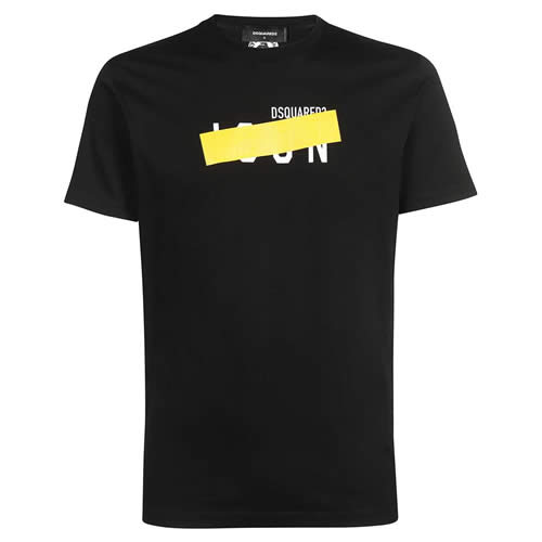 ディースクエアード DSQUARED2 Tシャツ 半袖 クルーネック 丸首 メンズ ICON ロゴ ...