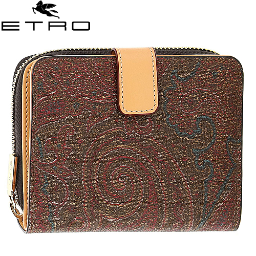 エトロ ETRO 財布 二つ折り財布 ミニ財布 小銭入れあり レディース 