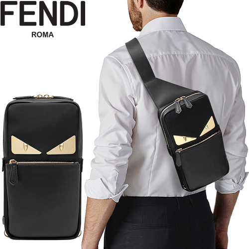 フェンディ FENDI バッグ ボディバッグ ブラックナイロン ワン