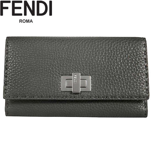 フェンディ FENDI 財布 長財布 二つ折り財布 小銭入れあり レディース ピーカブー セレリア Wホック レザー 本革 ブランド プレゼント  グレー : 205-045 : MSS - 通販 - Yahoo!ショッピング