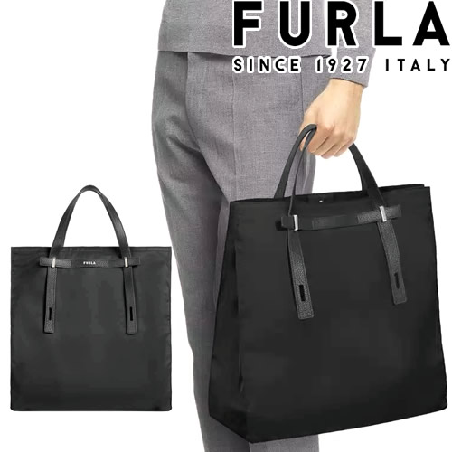 高級品市場 フルラ　ハンドバッグ　ファンタスティカ　レザー　A４ぎり可　通勤　通学　ロゴ金具 ハンドバッグ