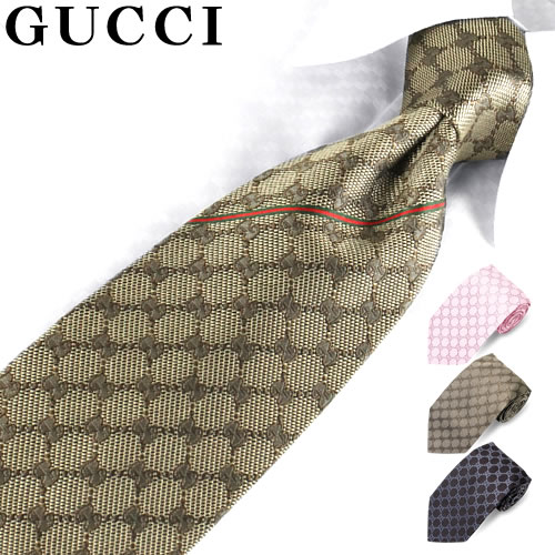 得価人気SALEGUCCI グッチ GG柄 シルク ネクタイ/メンズイタリア製 小物