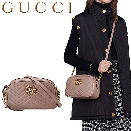 グッチ GUCCI バッグ GGマーモント スモール マトラッセ