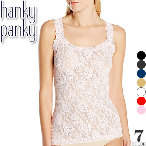 ハンキーパンキー hanky panky キャミソール シグニチャー レース レディース セクシー 下着 ランジェリー ブランド プレゼント 黒 白  ブラック ホワイト