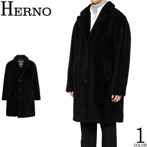 HERNO（ヘルノ）エコファー ロングコート　40サイズ HERNO（ヘルノ） ロングコート Eco Fur Long Coat CA000586D 12422