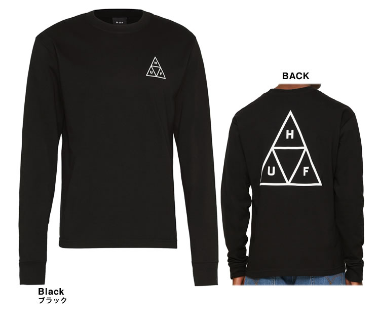 HUF（ハフ） HUF Tシャツ 長袖 ロンT メンズ クルーネック 定番