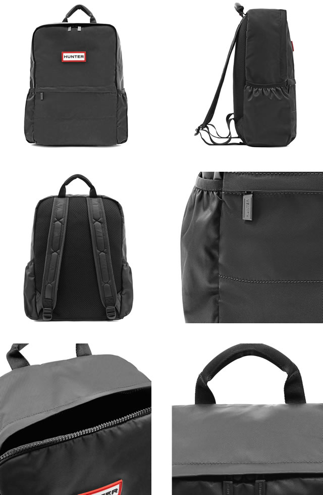 HUNTER バッグ 黒 HUNTER トートバッグ リファインド スティッチ キャンバス
