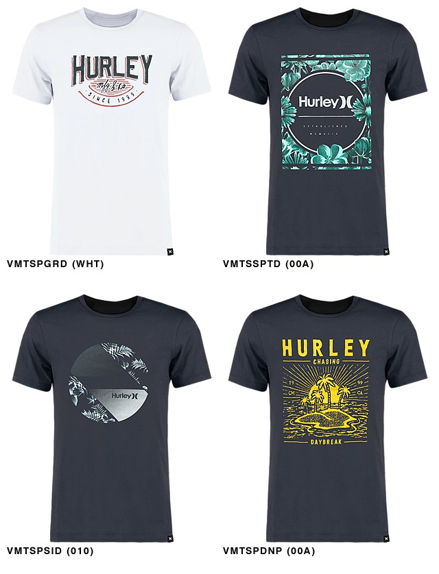 ハーレー Hurley Tシャツ メンズ 半袖 ブランド おしゃれ 大きいサイズ プリント クルーネック 白 黒 赤 プレゼント 男性