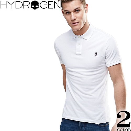 ハイドロゲン ポロシャツ メンズ 半袖 ゴルフ ブランド 大きいサイズ おしゃれ カジュアル ドクロ スカル Hydrogen SKULL POLO  240152