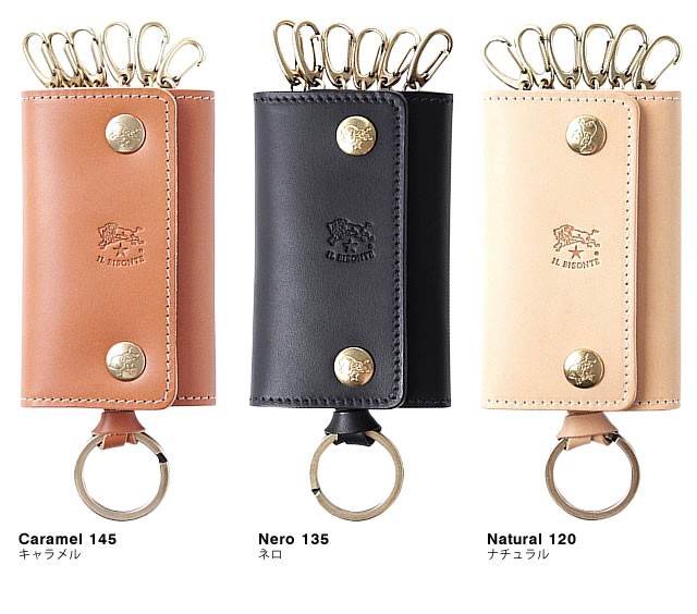 新品 イルビゾンテ 本革 キーケース 4連 スマートキー 小銭入れ キャラメル 新品 イルビゾンテ 本革 キーケース 4連 スマートキー 小銭入れ