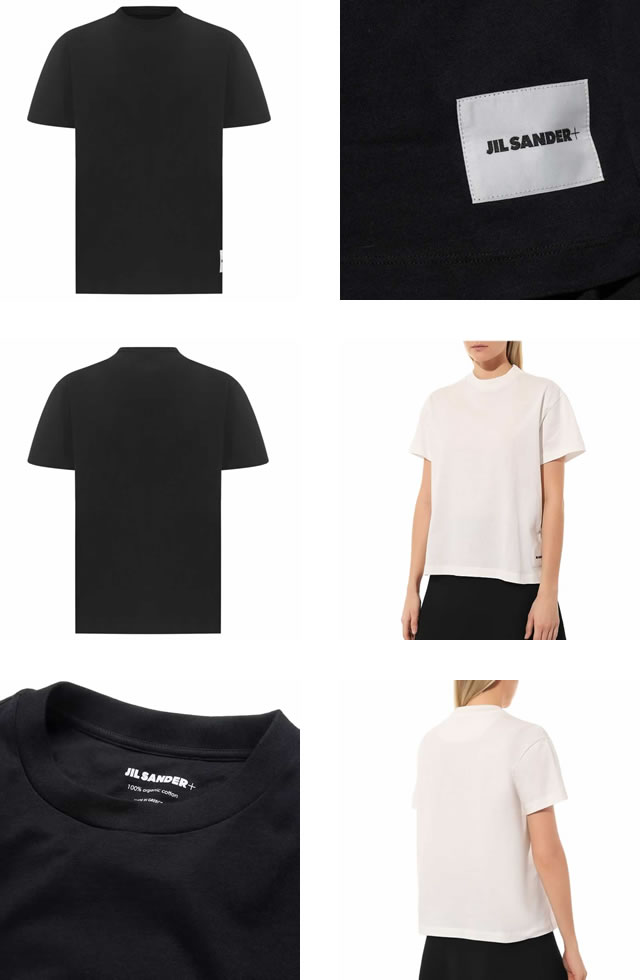 ジルサンダー JIL SANDER Tシャツ 半袖 クルーネック 丸首 レディース オーバーサイズ ロゴ コットン 大きいサイズ ブランド 白 黒  ホワイト ブラック : 298-012 : MSS - 通販 - Yahoo!ショッピング