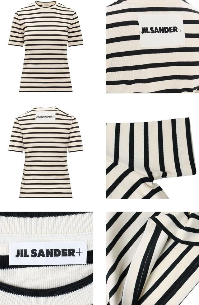 JIL SANDER（ジルサンダー） JIL SANDER Tシャツ ボーダー 半袖 クルー