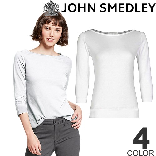 JOHN SMEDLEY ネイビー×ホワイト JOHN SMEDLEジョンスメドレーポロシャツKYSONネイビー/ホワイト