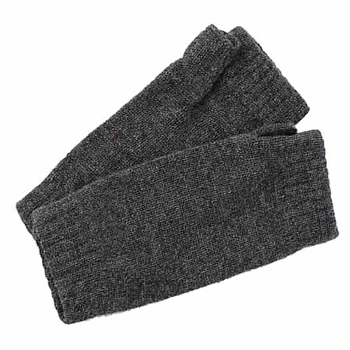 ダークグラナイト　ジョンストンズ カシミヤ　リブ編みリストウォーマー　手袋 JOHNSTONS】カシミアのリストウォーマー届きました