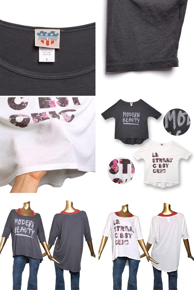 JUNKFOOD ジャンクフード Junk Food ロンT Tシャツ ラグラン