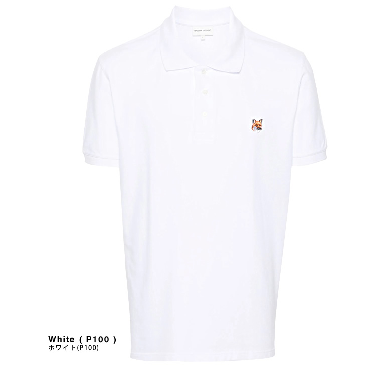 【新品】MAISON KITSUNE フォックスヘッド　ポロシャツ　メゾンキツネ MAISON KITSUNE（メゾン キツネ） ポロシャツ フォックス ヘッド