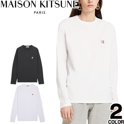 メゾンキツネ MAISON KITSUNE Tシャツ ロングTシャツ 長袖Tシャツ