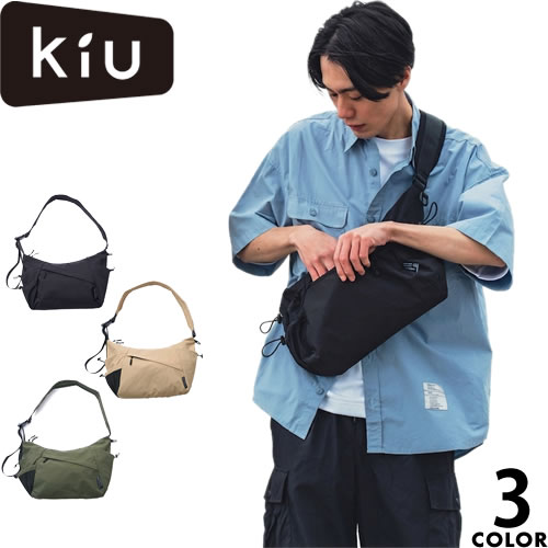 KiU（キウ） ナイロンクロスボディショルダーバッグ K533 メンズ
