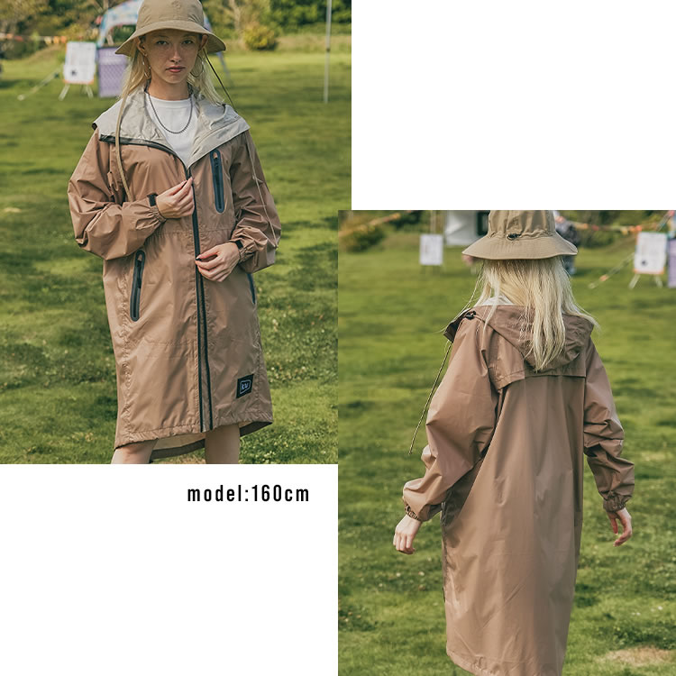 unicorn　KIU レインコート キウ KiU RAIN ZIP UP レインジップアップ （K116-900.ブラック