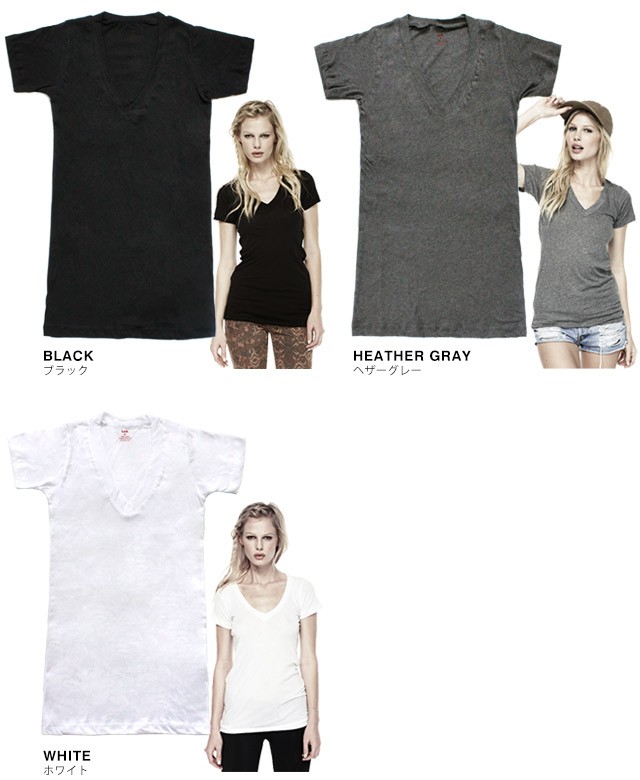 LNA エルエヌエー Tシャツ Vネック ショートスリーブ : MSS