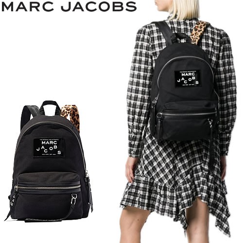 マークジェイコブス MARC JACOBS バッグ リュック リュックサック ザ ロック バックパック ラージ レディース ブランド おしゃれ  キャンバス 黒 ブラック