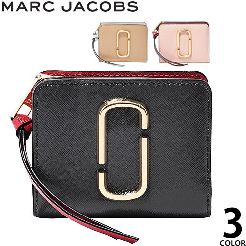 マークジェイコブス MARC JACOBS 財布 二つ折り財布 ミニ財布 小銭入れあり レディース スナップショット レザー 本革 ブランド  プレゼント 黒 ブラック : 291-012 : MSS - 通販 - Yahoo!ショッピング