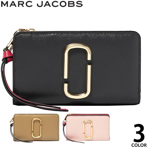 マークジェイコブス MARC JACOBS 財布 二つ折り財布 スナップショット コンパクト ウォレット レディース ブランド 小さめ 革 使いやすい  黒 ブラック : 291-021 : MSS - 通販 - Yahoo!ショッピング