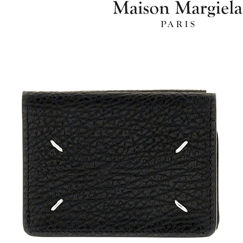 メゾンマルジェラ Maison Margiela 財布 二つ折り財布 豆財布 レザー ジップ ウォレット メンズ レディース ブランド 黒 ブラック