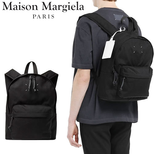 メゾンマルジェラ Maison Margiela バック リュック デイパック バックパック メンズ レディース ブランド シンプル 軽い 通学 通勤  黒 ブラック