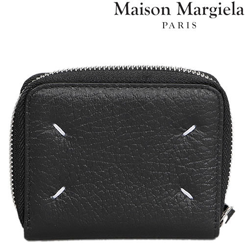 メゾンマルジェラ Maison Margiela 財布 二つ折り財布 コインケース 小銭入れ レディース メンズ レザー 本革 ブランド プレゼント  黒 ブラック