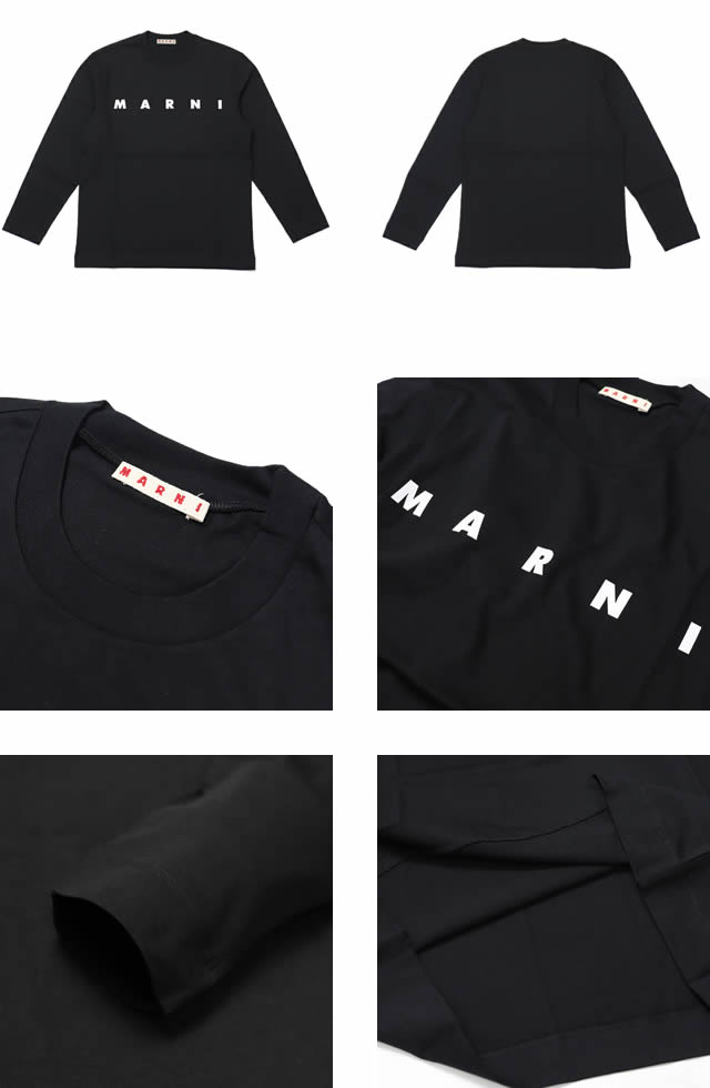MARNI（マルニ） ロンT Tシャツ キッズ レディース 長袖 ロゴ プリント
