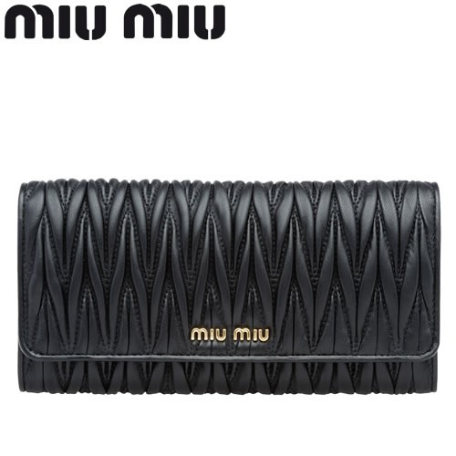 ミュウミュウ MIUMIU マテラッセ 財布 長財布 レディース レザー