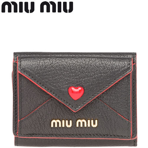 ミュウミュウ MIUMIU 財布 三つ折り財布 ミニ財布 小銭入れあり