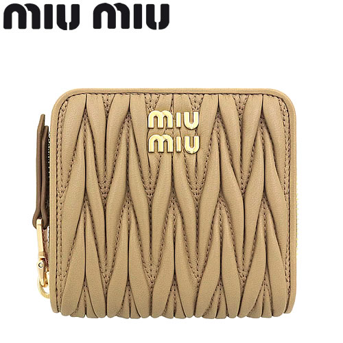 ミュウミュウ MIUMIU 財布 二つ折り財布 小銭入れあり マテラッセ