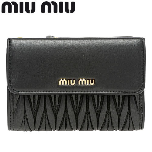 ミュウミュウ MIUMIU 財布 二つ折り財布 小銭入れあり レディース